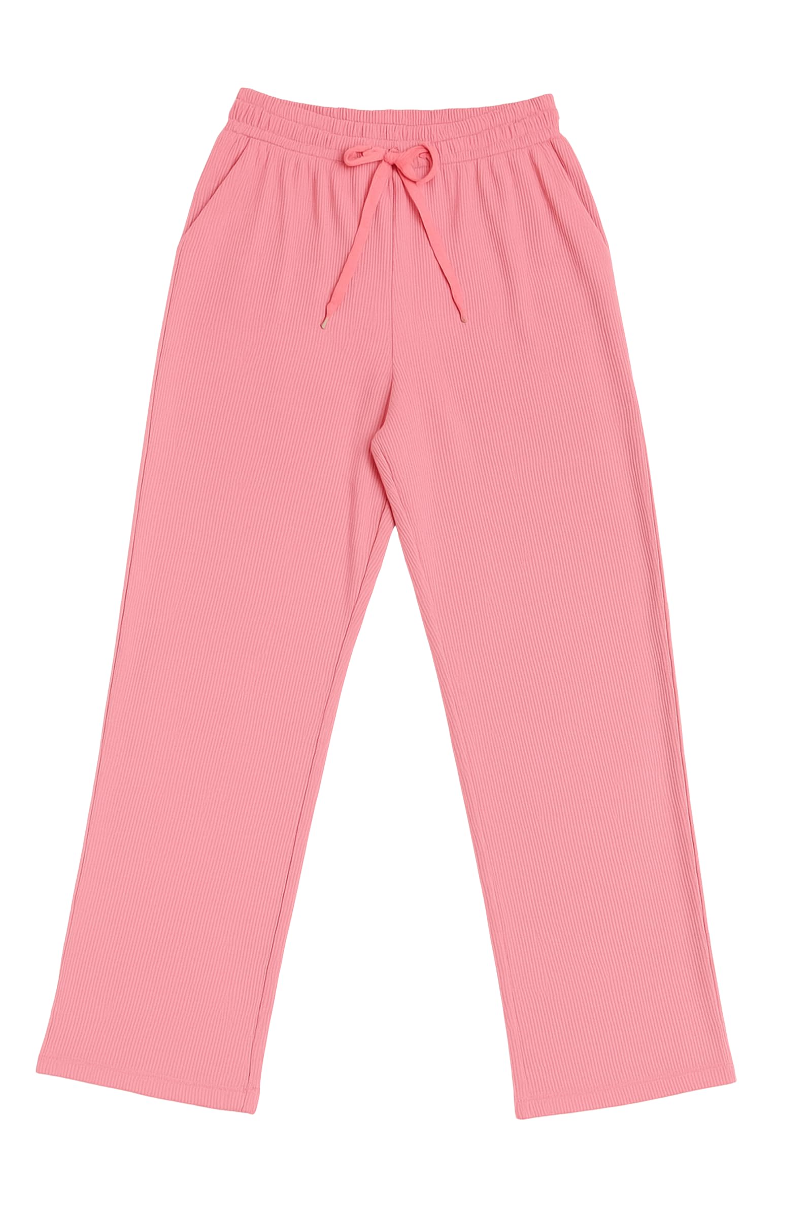 REVA ENTERPRISE Women Ribbed Lounge Pajama Pants | Soft Elastic Waist Drawstring Night Pant | Straight Fit Relaxed Sleepwear Bottom for Daily Wear-image-25