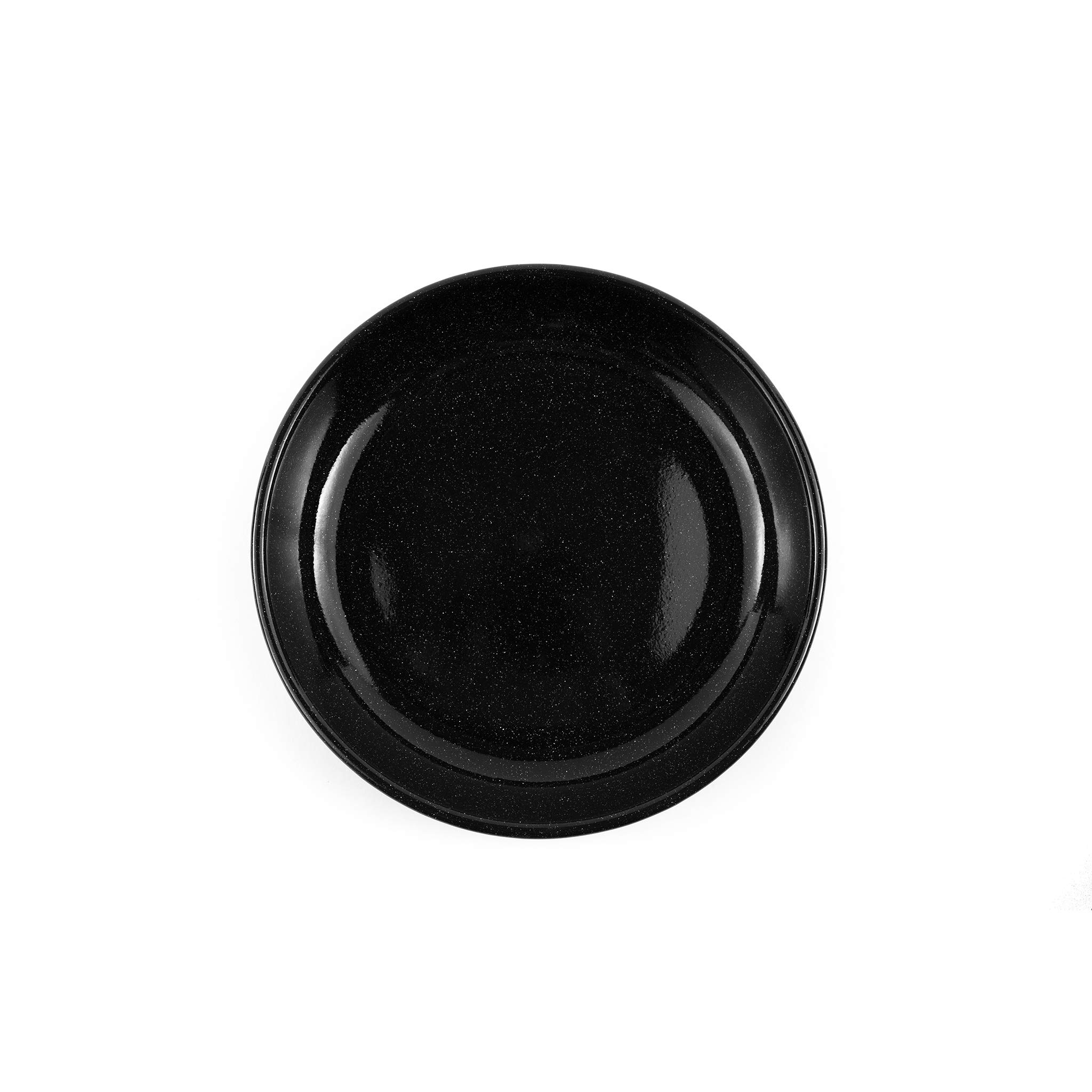 Stinson Collection Enamelware Pasta Plate, 10.5 inch, Black Speckled (Set of 4)