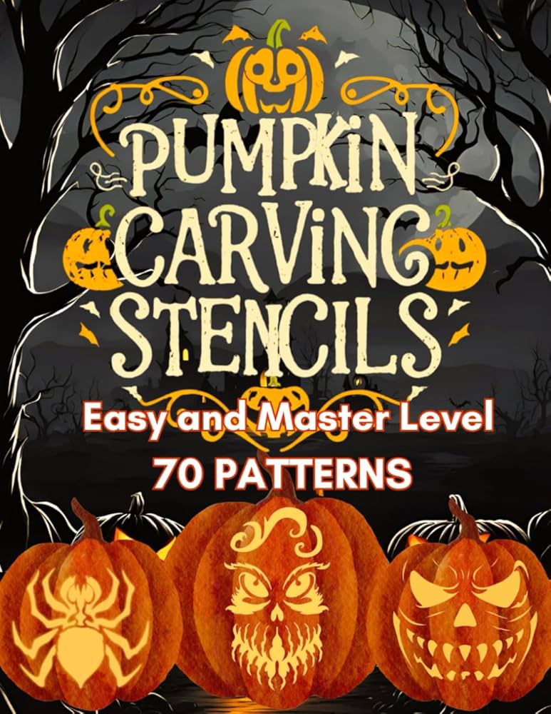 Pumpkin Carving Stencils Easy and Master Level 70 PATTERNS: Halloween templates with spooky, disturbing motifs and simple, beautiful design compositions for creating light visualizations.: Alienaya, Natalie: Amazon.com: Books pumpkin-carving-stencils-easy-and-master-level-70-patterns-halloween-templates-with-spooky-disturbing-motifs-and-simple-beautiful-design-compositions-for-creating-light-visualizations-alienaya-natalie-amazon-com-books