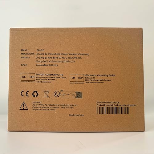 Miniatura 6 de Caja de almacenamiento de 5 niveles para decoración de uñas, acrílico transparente, accesorios de joyería, caja de almacenamiento, estante de