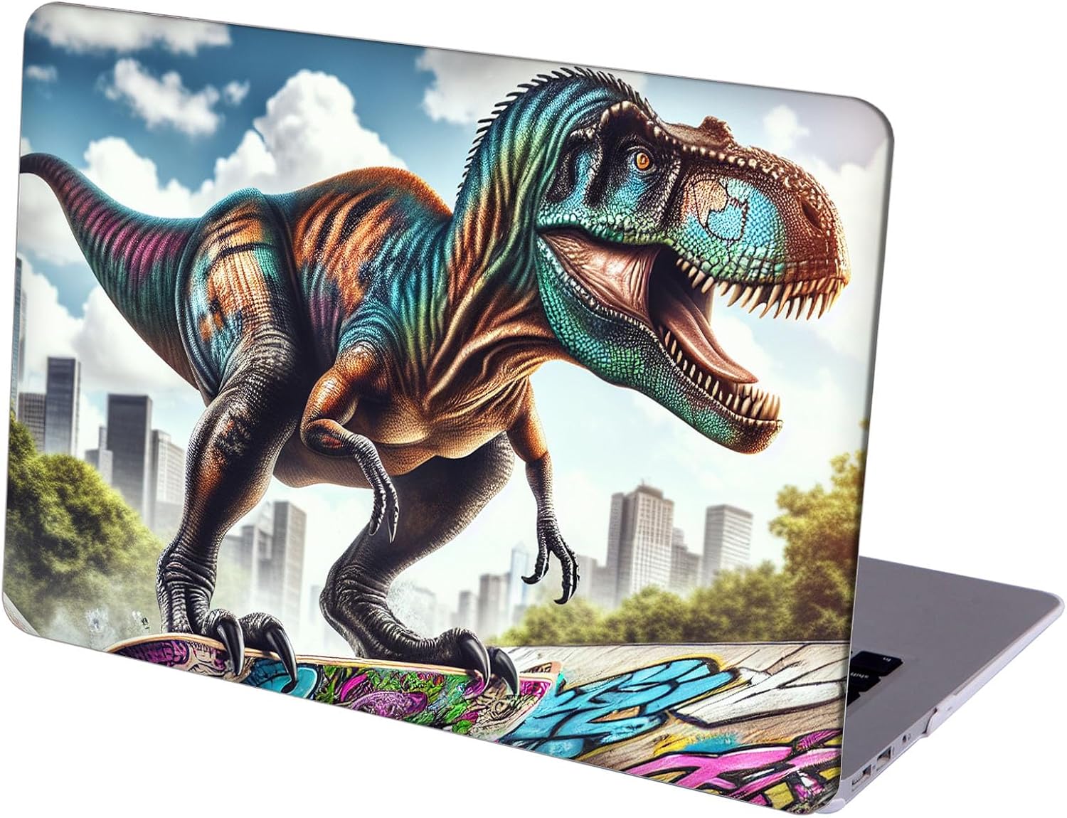 Compatible with MacBook Neo 13-inch, Hard Shell Case with Keyboard Cover and Screen Protector (A3404 A18 Pro chip, 2026 Release) - Dinosaurs MC22929