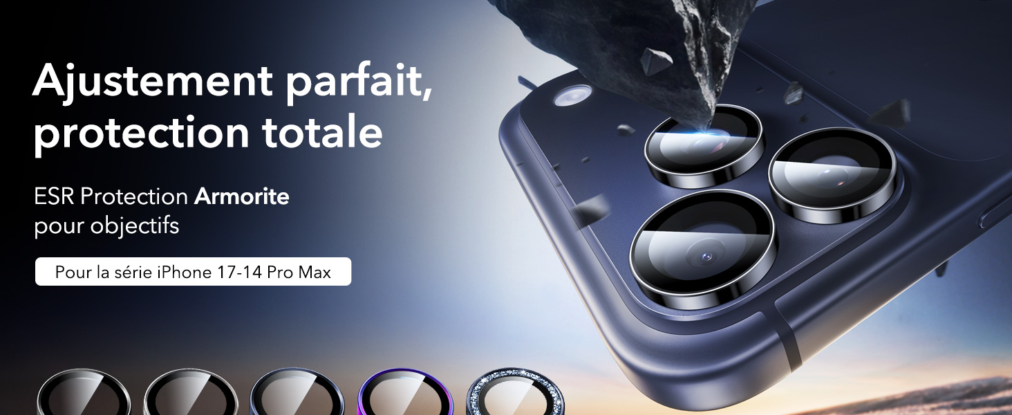 ESR Protection Objectif Caéra Pour IPhone 15 Pro Ax/iPhone 15 Pro/iPhone 14 Pro Ax/iPhone 14