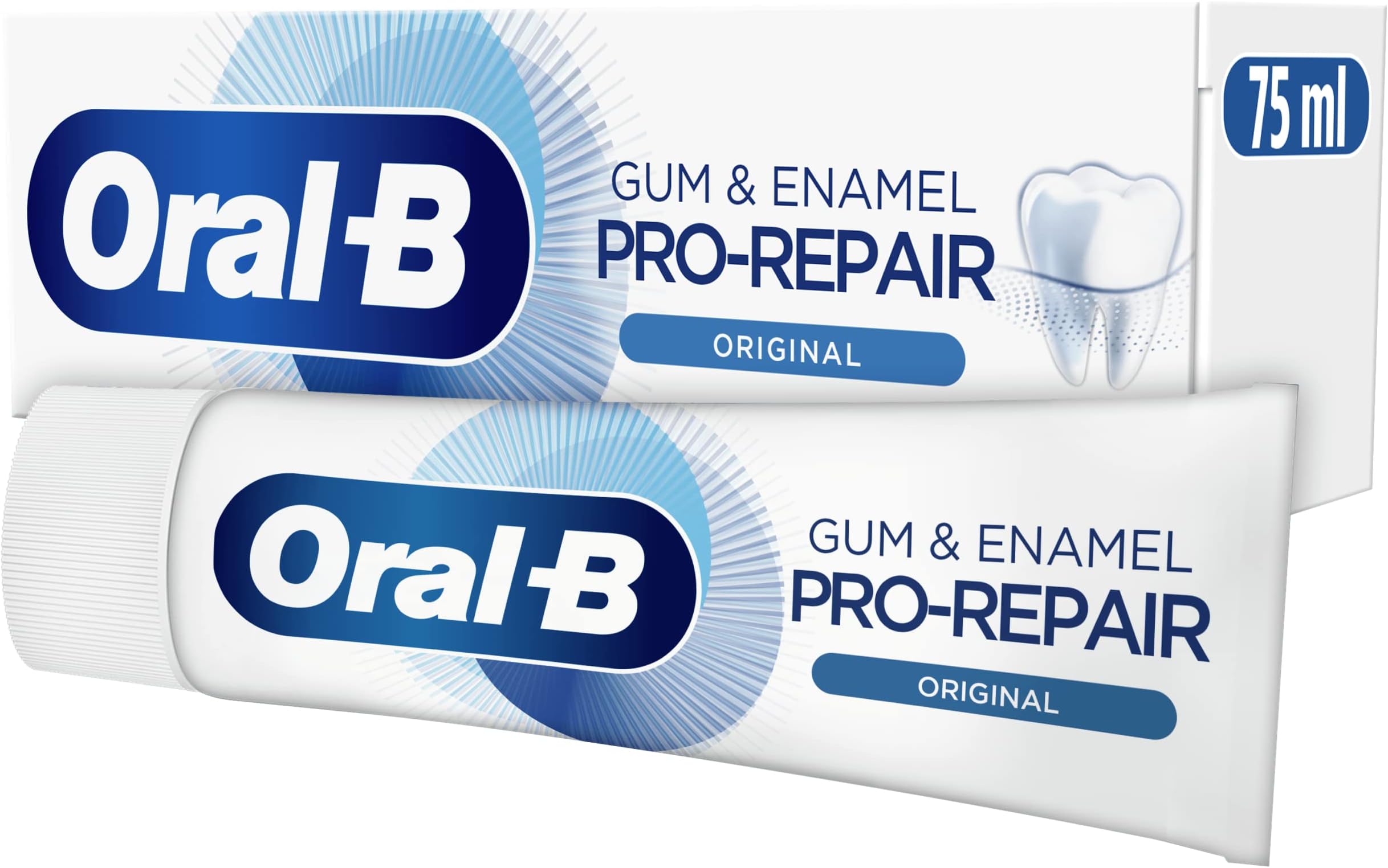 Oral-B Gum & Enamel Pro-Repair Toothpaste, 75 ml, Protection for Sensitive Teeth, Revitalises Gums, Original