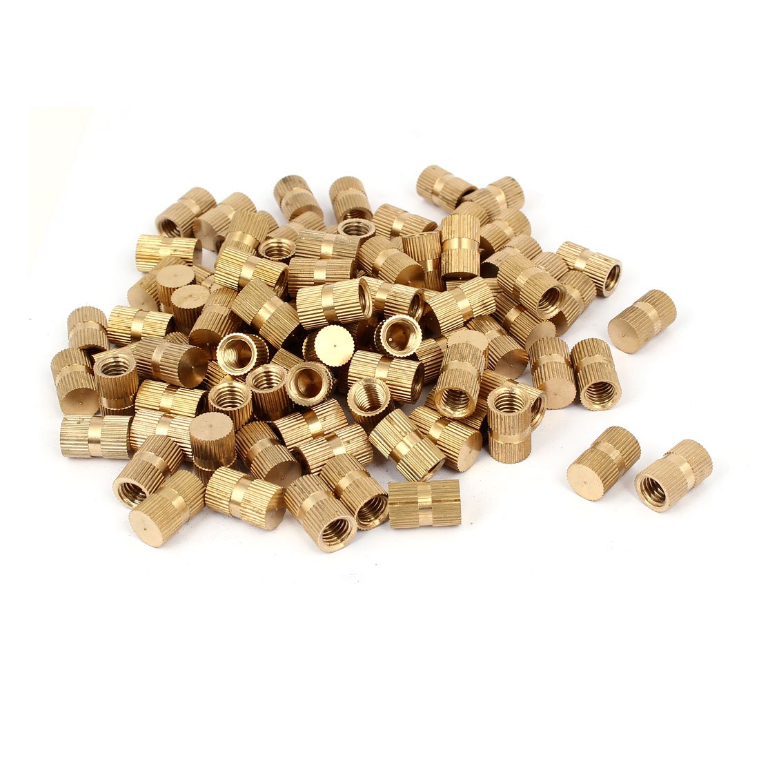 M8 x 16mm 10mm OD Brass Threaded Insert Embedment Knurled Thumb Nut 100PCS (394a81e05c577823696fc9ff4ee9da87)