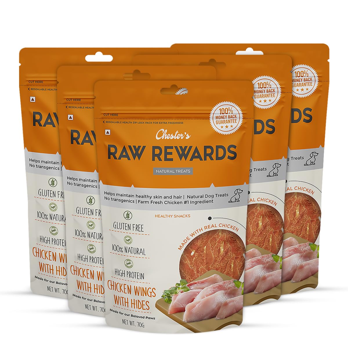 Raw Rewards Wings with hides Dog Treats for Training - Natural and Nutritional Treat with Easy to Digest- 70 Grm - (Pack of 1) (B0CV87TF7Y) Amazon Price History, Amazon Price Tracker