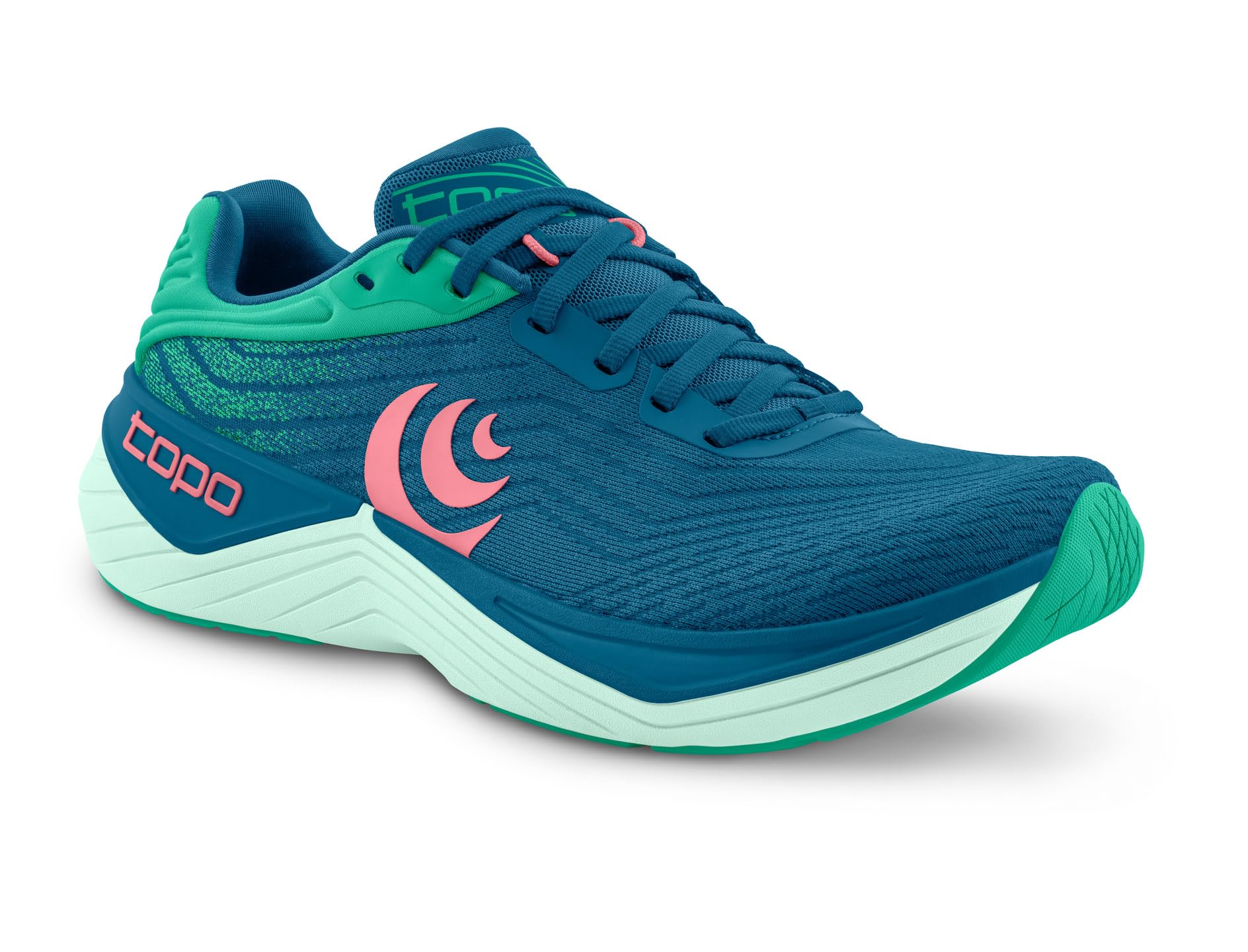 Topo Athletic Femmes Ultrafly 5 Chaussure De Running avec Stabilisateurs Chaussures De Running Blue/Aqua - Bleu