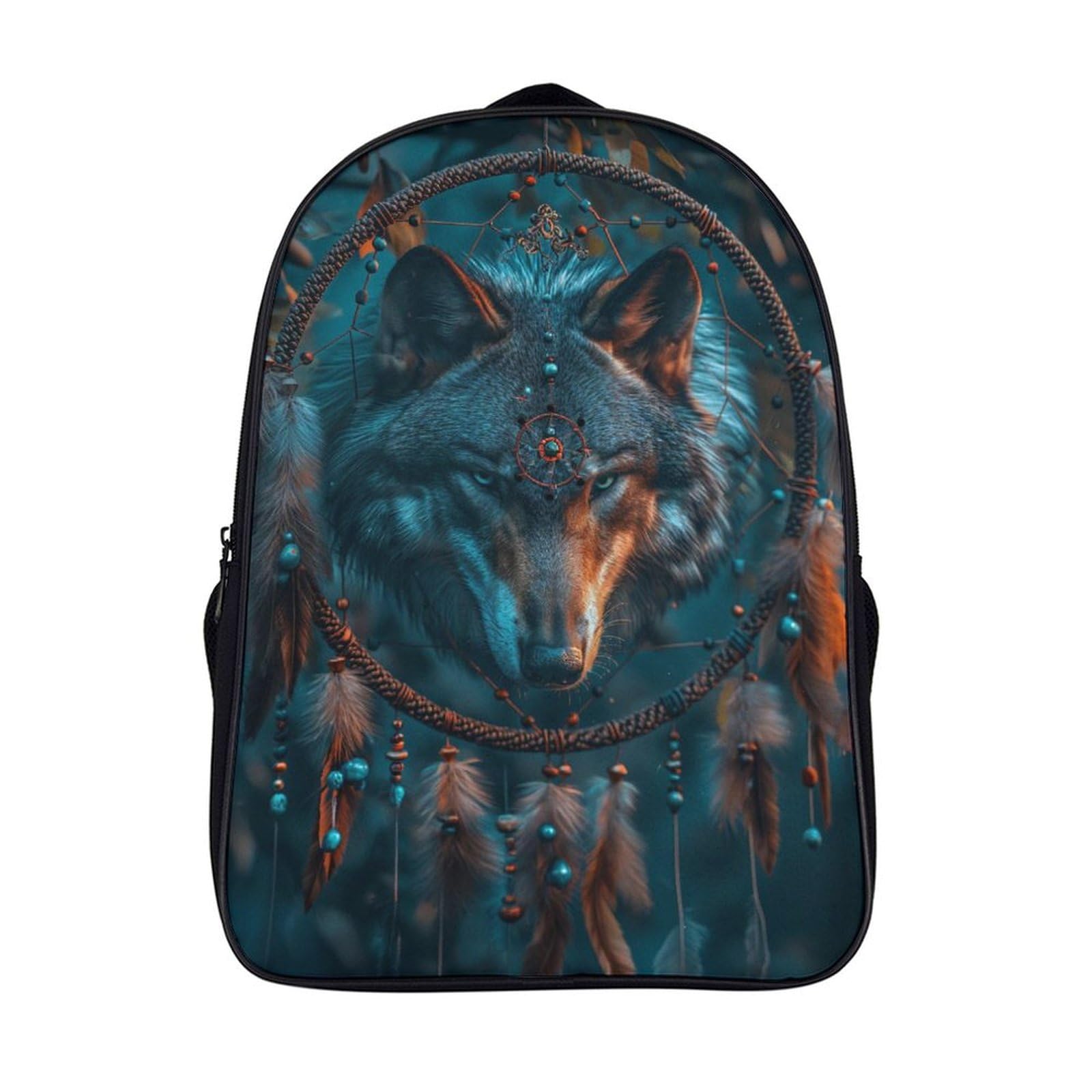 Mochila escolar de dibujos animados 3D Wolf para niños de primaria 7