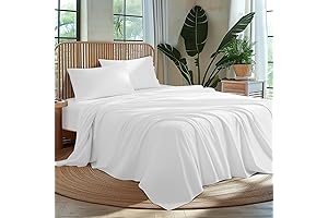 100% Egyptian Cotton Queen Size Sheet Set - 1000 Thread Count for...