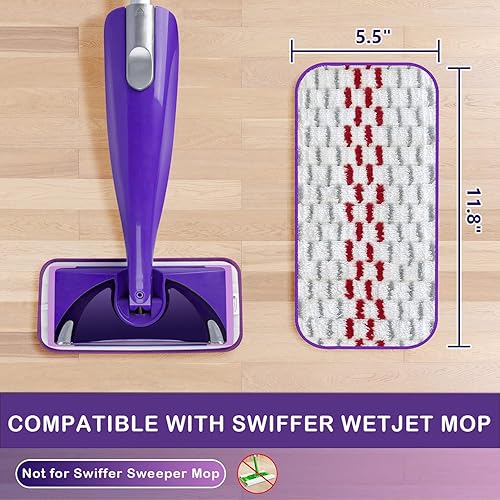 Miniatura 2 de Almohadillas reutilizables para trapeador Swiffer WetJet Mop - Espesor, absorbente, paquete de 6