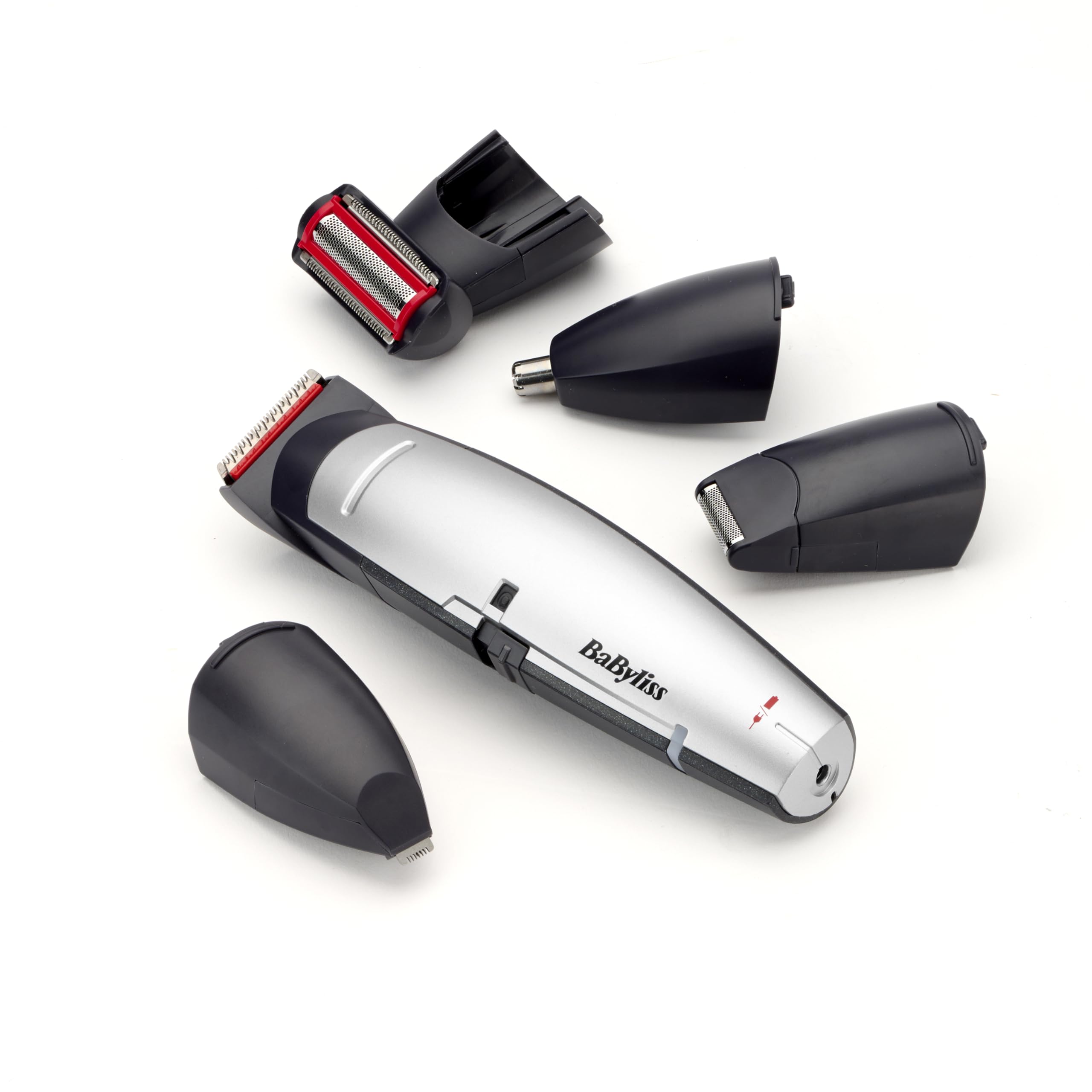 BaByliss Tondeuse multi-usages X-10 - Lames avec technologie W-Tech pour tondre les cheveux, la barbe et le corps, Gris/Noir, E837E
