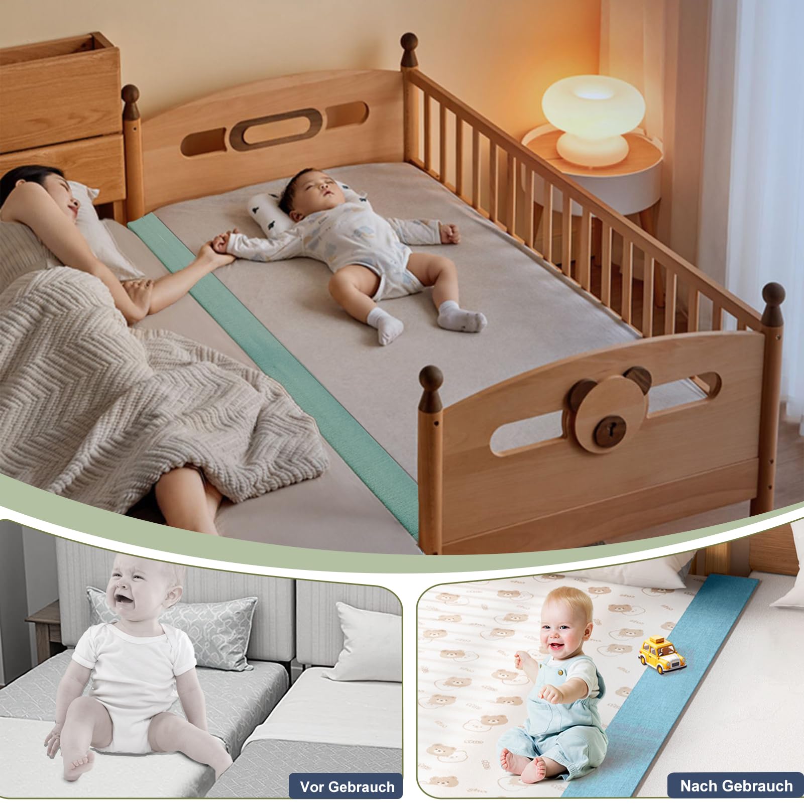 Benutzerdefinierte Größe Bettlückenfüller, Matratzenverlängerung, Lückenfüller Matratze Schließe Lücke Zwischen Kopfteil und Matratze, Einzel-/Doppel-/Kingsize-Bett