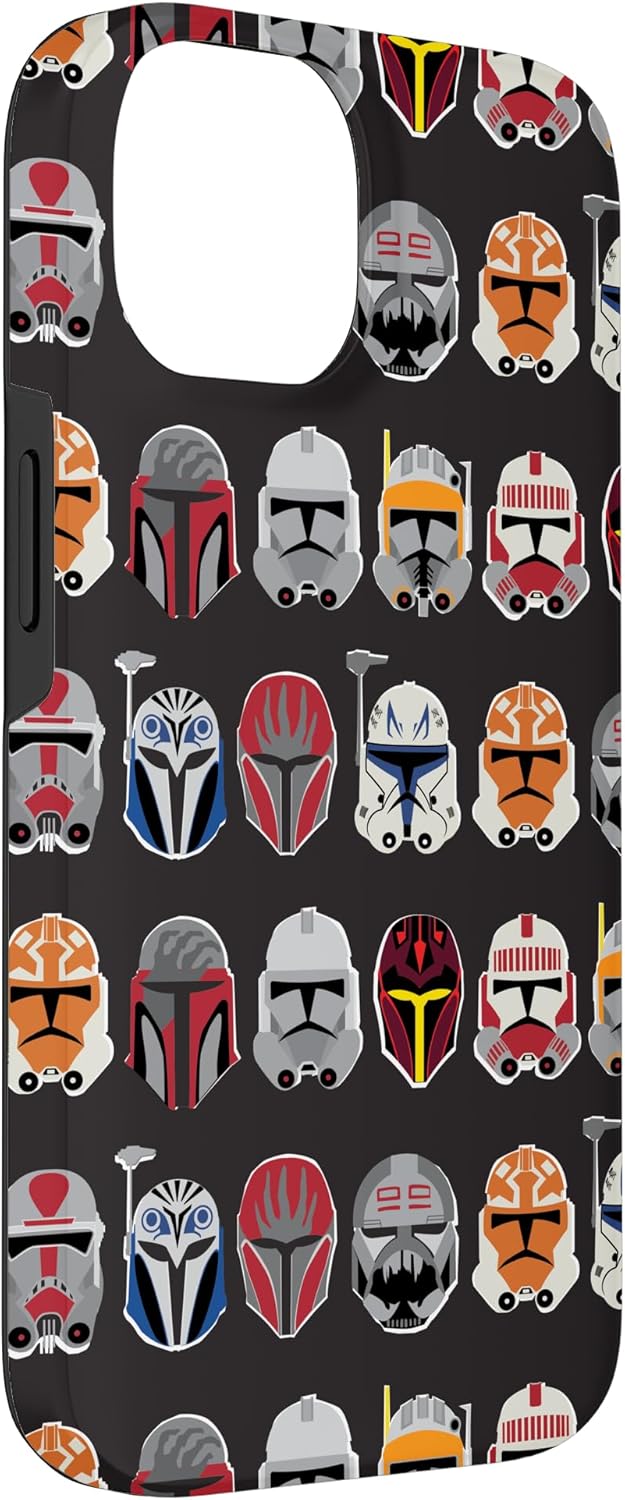 Star Wars The Clone Wars Trooper Helmet Pattern Case for iPhone 14