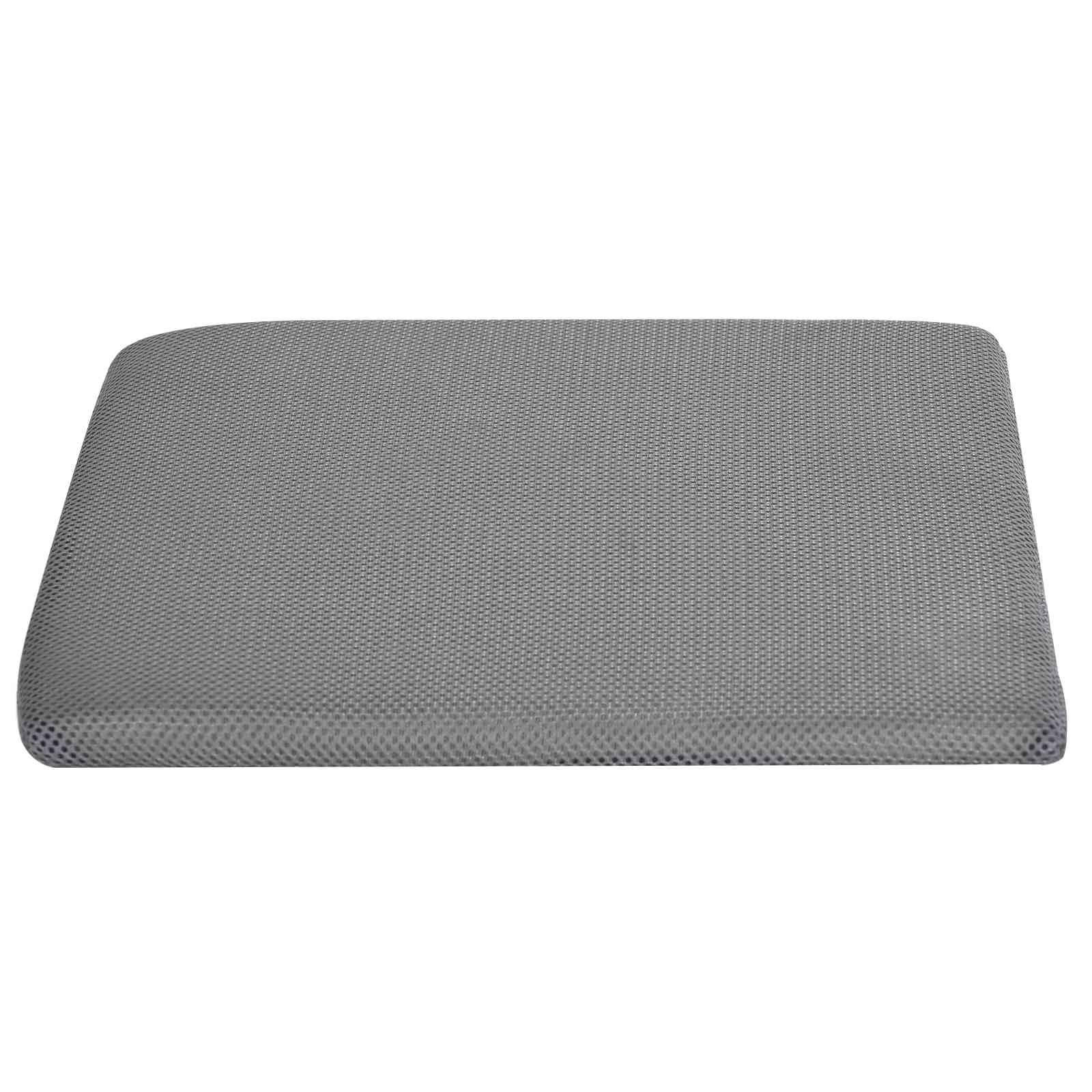 Poduszka Na Siedzisko Szary 39 x 38 x 8,5 cm Pianka PU z Podłokietnikami