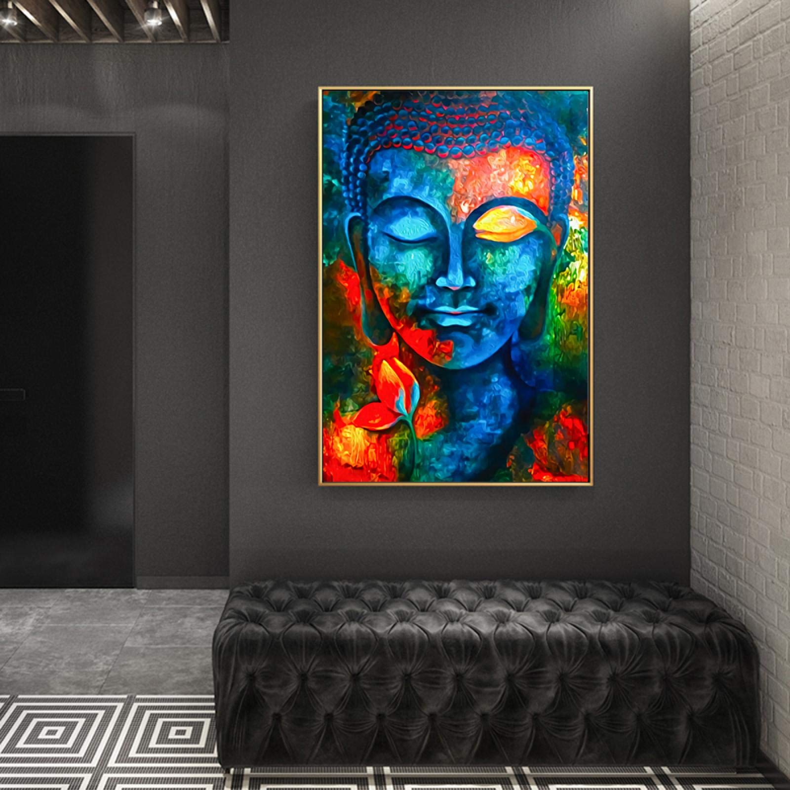 Peintures Seigneur Bouddha affiches d'art moderne sur toile