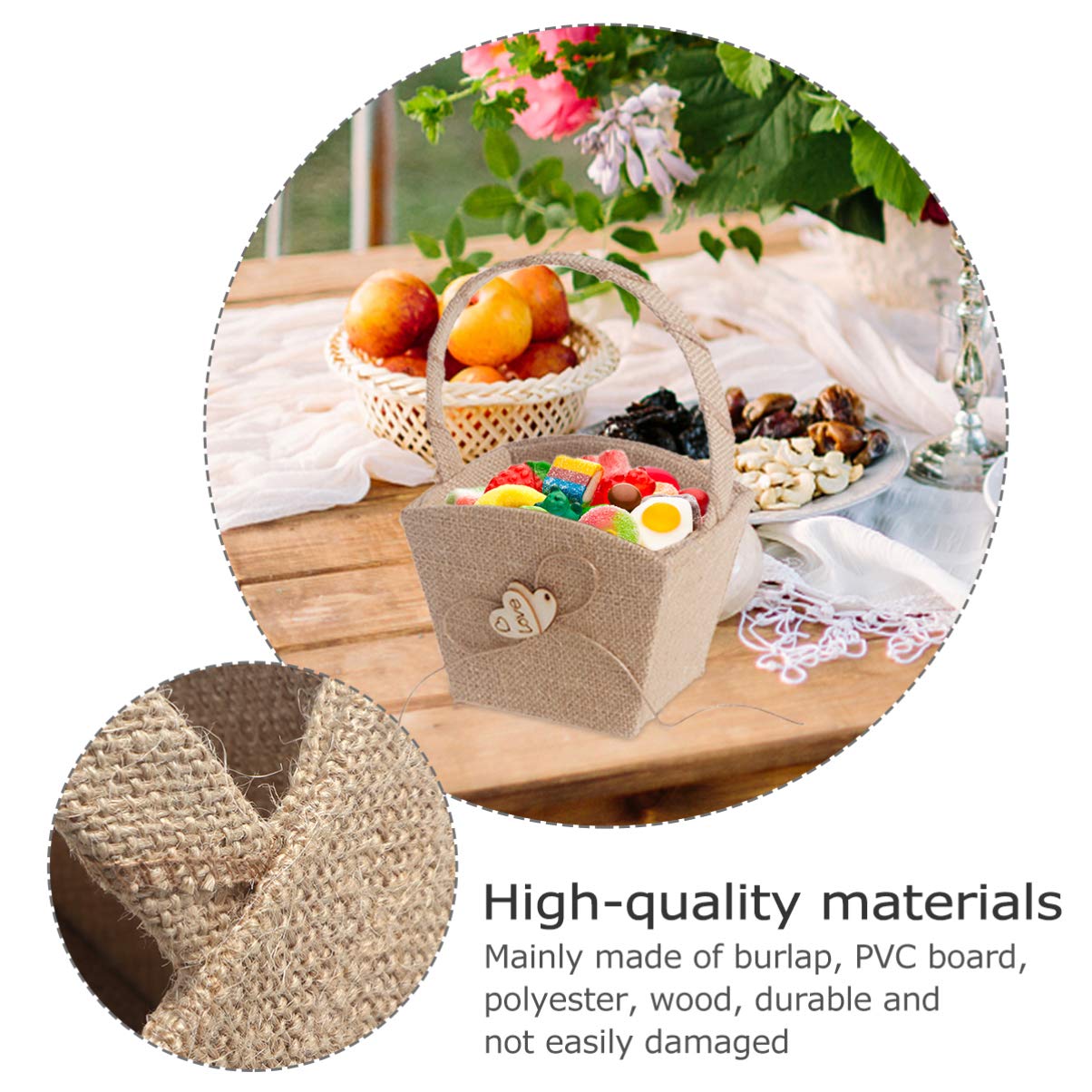 Ciieeo 2st Aufbewahrungskörbe Aus Weidengeflecht Mit Deckel Hessischer Blumenmädchenkorb Geschenkkorb Zur Hochzeit Blumenkorb Für Kleiner Korb Mit Henkel SEPE Braut Hölzern Rattan