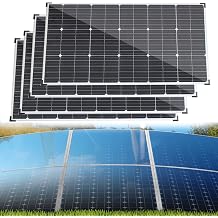 GSHAOBEN 800W Solar Panel Kit, 400W Flexible Monocrystalline Solar Panel Kit Solar Panel + 40A Solar Controller for Home, Caravan, Boat./Fourpieces