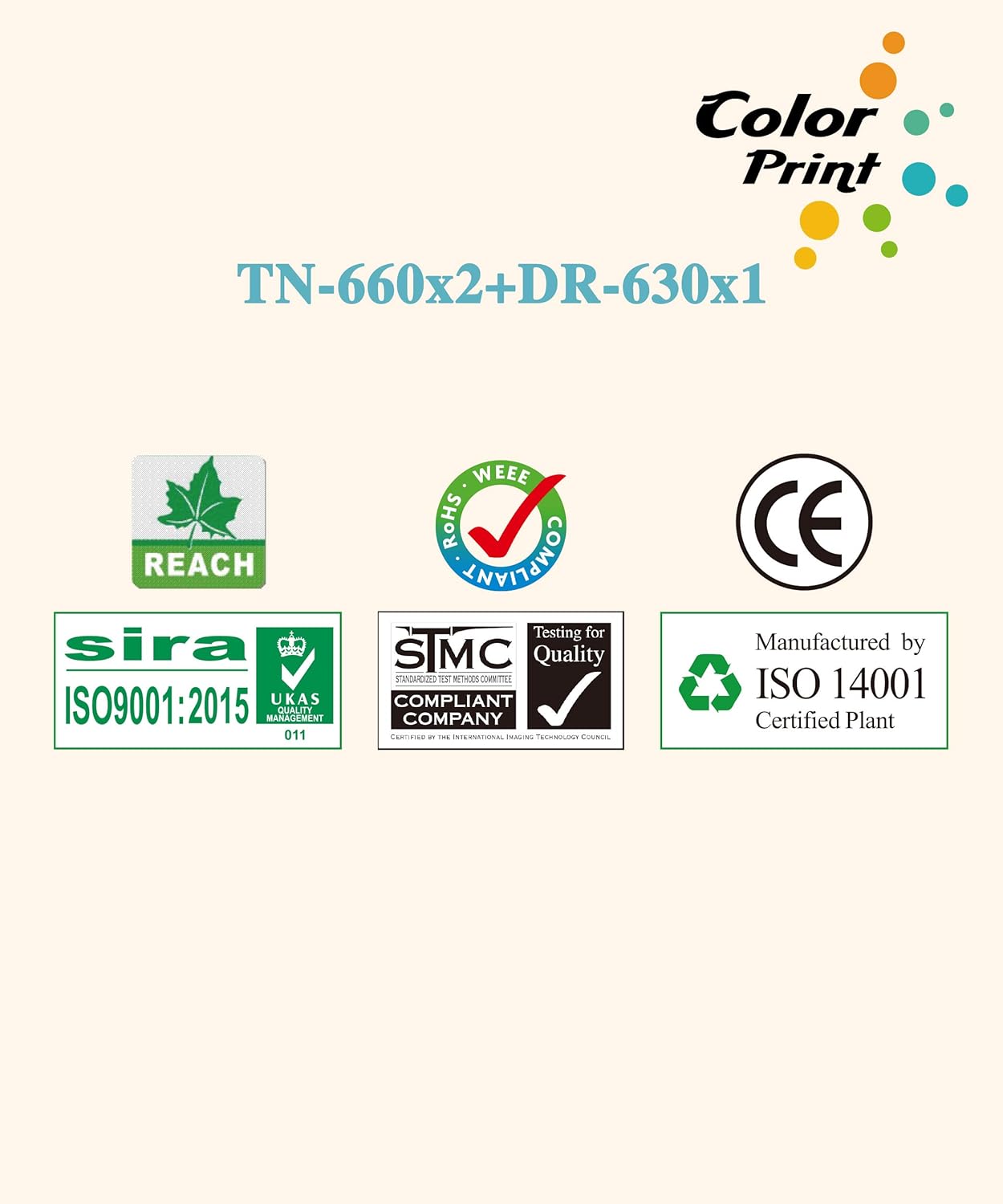 Hоlіdау Dеаlѕ 🛒 (2 Toner + 1 Drum) Compatible TN-660 TN660 Toner Cartridge DR-630 DR630 Drum Unit for L2300D L2305W L2320D L2340DW L2360DW L2380DW L2520DW L2540DW L2720DW L2740DW Printer, by ColorPrint