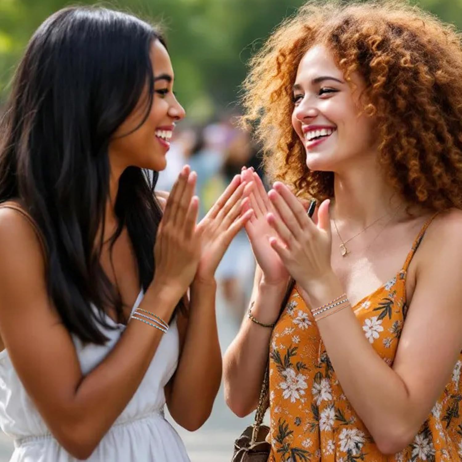 24Pcs Bohemian Adjustable Braided Cord Knotting Bracelet Ropes with Resin Bead,Polyester Waxed Thread Half Finished Nylon Slider Bracelet for Wrist DIY Women Jewelry Making Friendship Bangle - Image 3