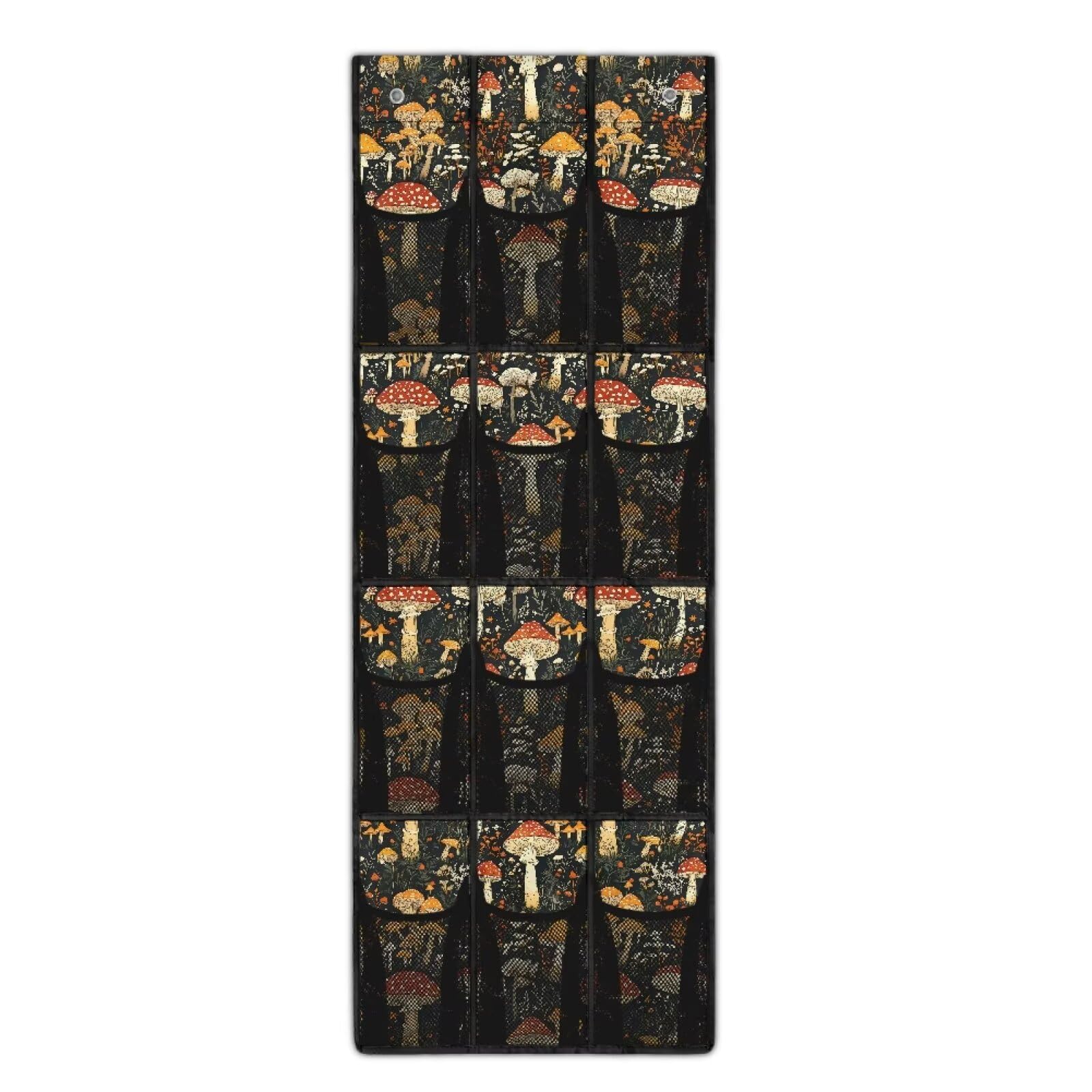 Qehuruxo Mushroom Shoe Organizer Door Hanger,Shoes Hanger Storage Organizer Bag Space Saver,Hanging Shoe Storage Hanging Bag