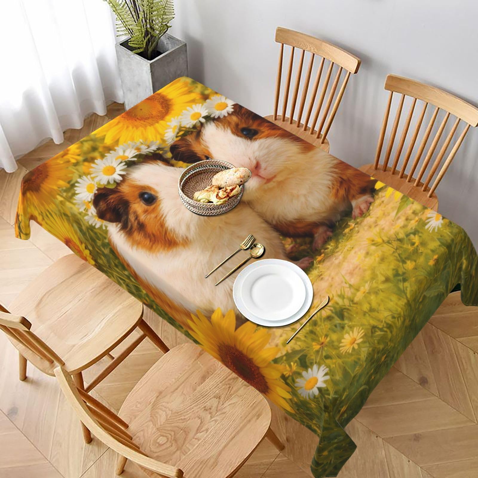 Nappe rectangulaire cochons d'inde pour créer des souvenirs joyeux en famille
