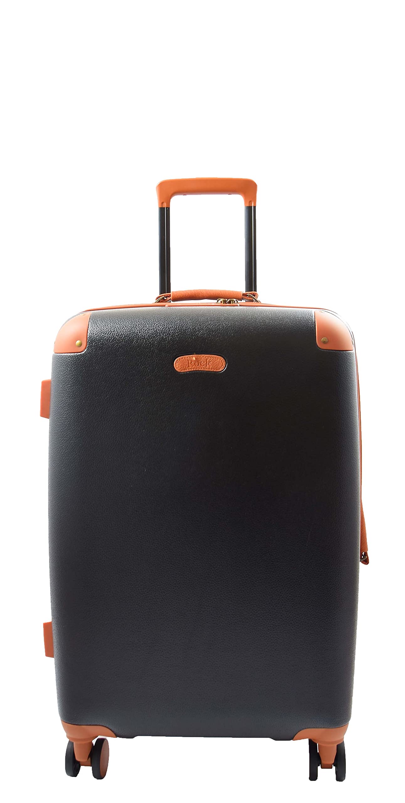 A1 FASHION GOODS Maletas de 4 ruedas rígidas expandibles y ligeras para viajes, Black, Medium Check-in Size, Equipaje expandible de lado duro con ruedas giratorias