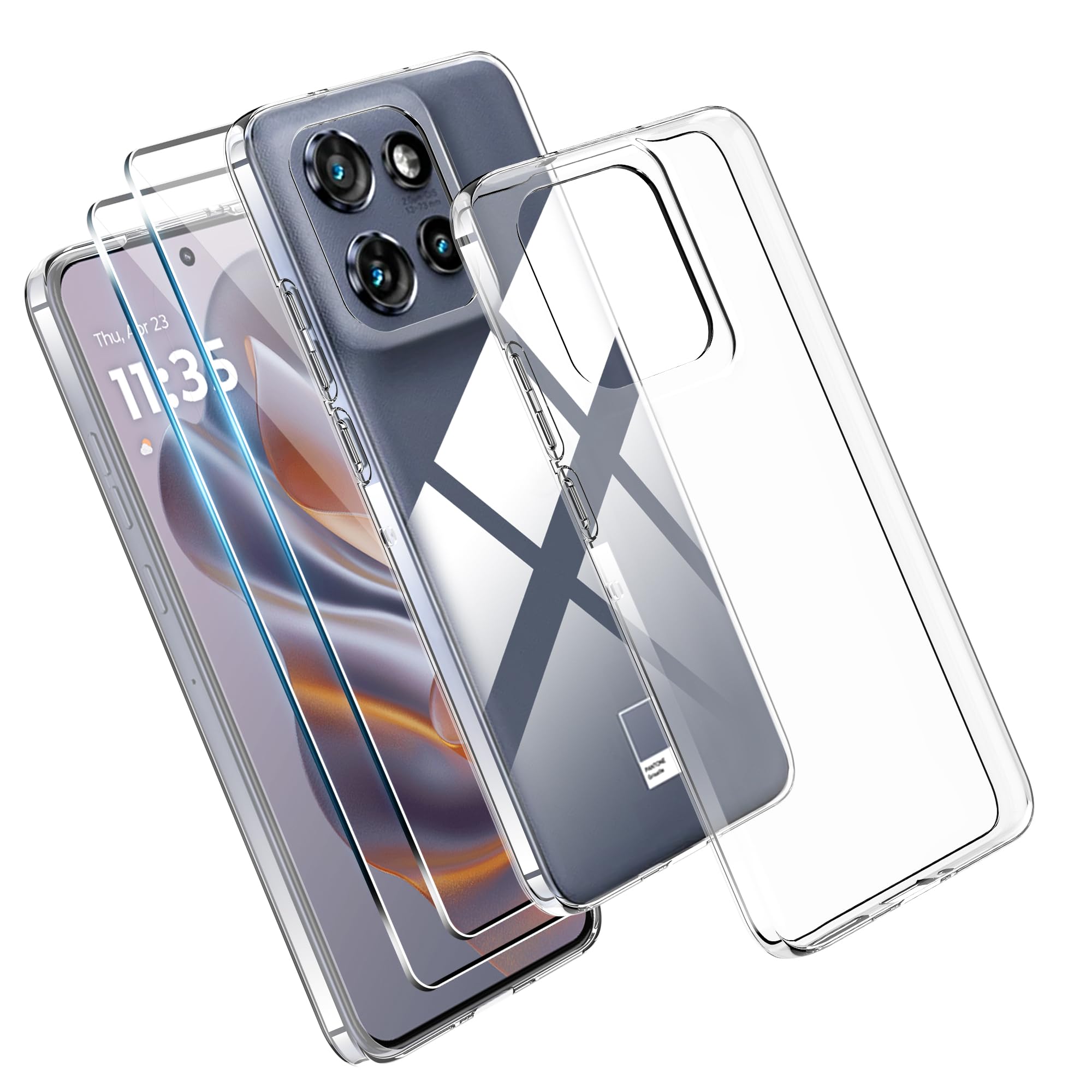 Ivoler Klare Silikon Hülle Für Motorola Moto Edge 30 Neo – Ultra Dünn, Transparent & Stoßfest
