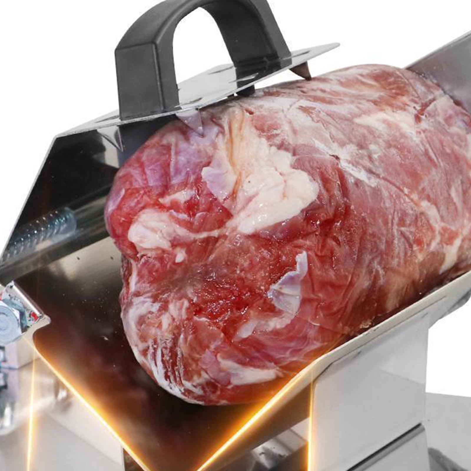 Professioneller manueller Fleischschneider aus Edelstahl - Für Rind, Geflügel & tiefgefrorenes Fleisch, robustes Schneidwerkzeug für Haushalt & Küche