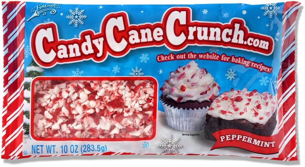 Festival Candy Cane Peppermint Crunch 10 Oz (Pack of 2)