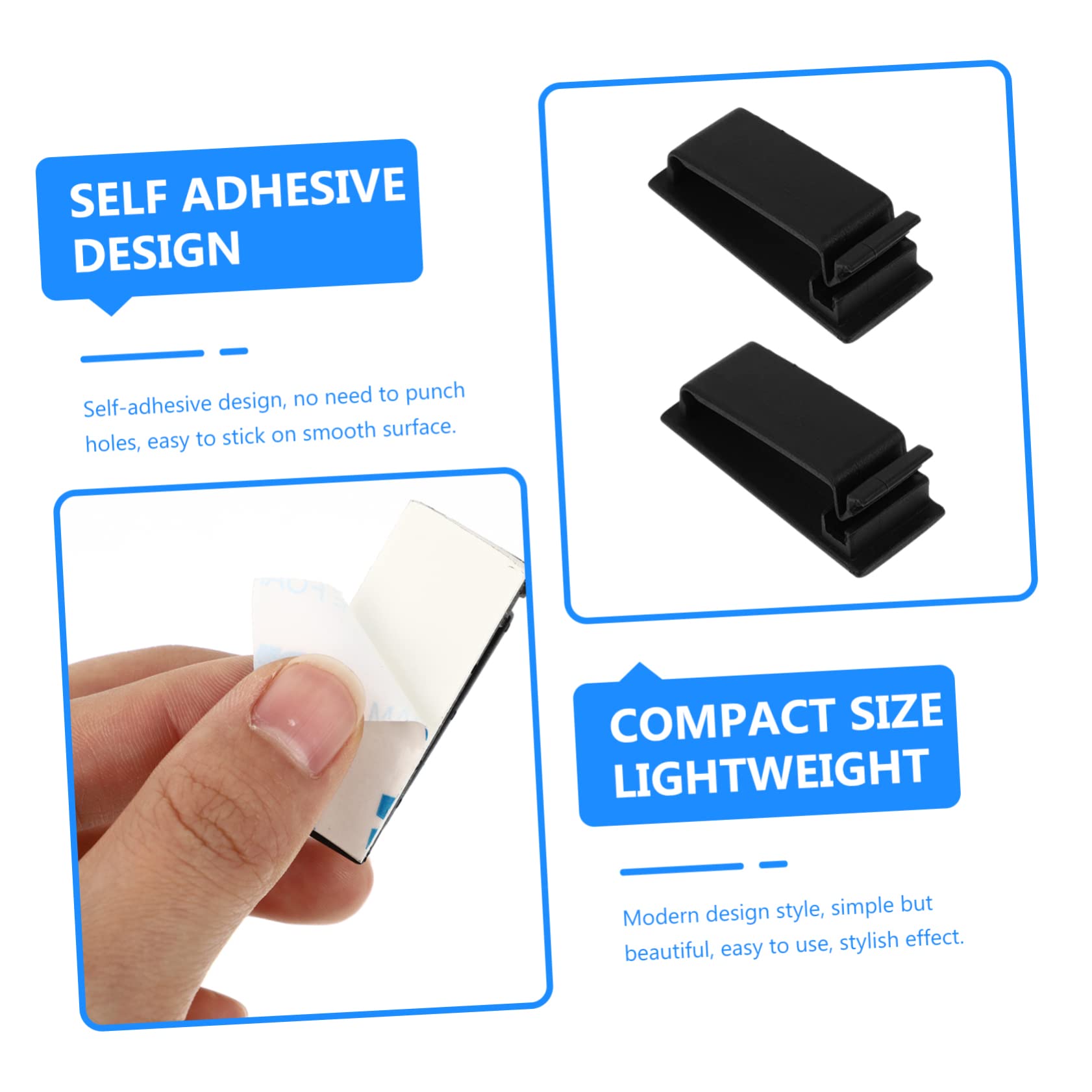 Hemobllo 80stücke Selbstklebende Kabelorganizer Clips Für Effektives Kabelmanagement Aufbewahrung Von Usb-kabeln Ladekabeln Und Kopfhörern