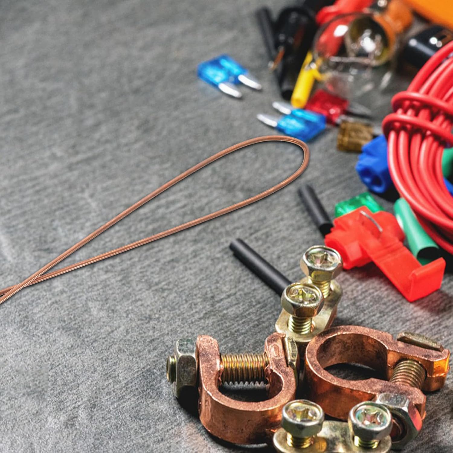 CHILDWEET 2pcs Metalworking Rod Plated Grounding Rod Round Bar for Electrical Equipment