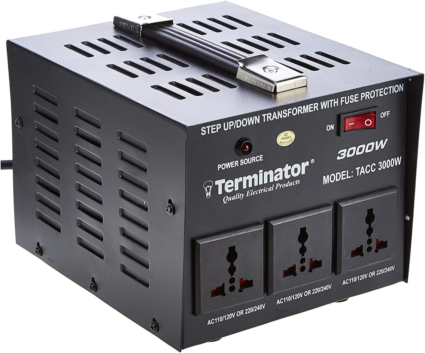 AC Voltage Converter Black, 3000 W - TACC3000W