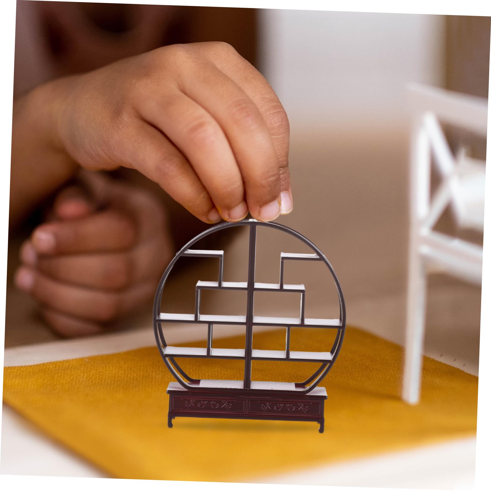 TOYANDONA 1 25 Scale Miniature Chinese Furniture Model Authentic Oriental Table Decoration for Diy Projects Sand Tray and Home Display - Image 4