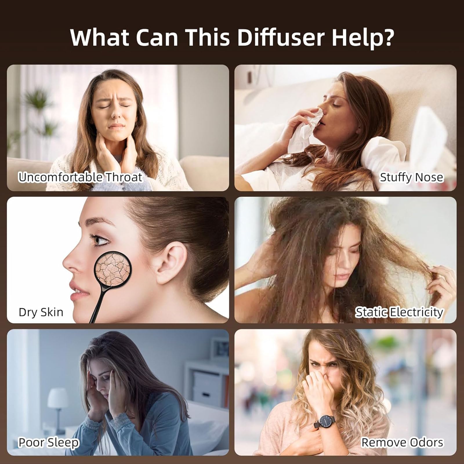 Diffusori per oli essenziali, 300 ml, diffusore Magic Train, grande diffusore per aromaterapia con telecomando, umidificatore ad ultrasuoni con spegnimento automatico, per ufficio e camera da letto