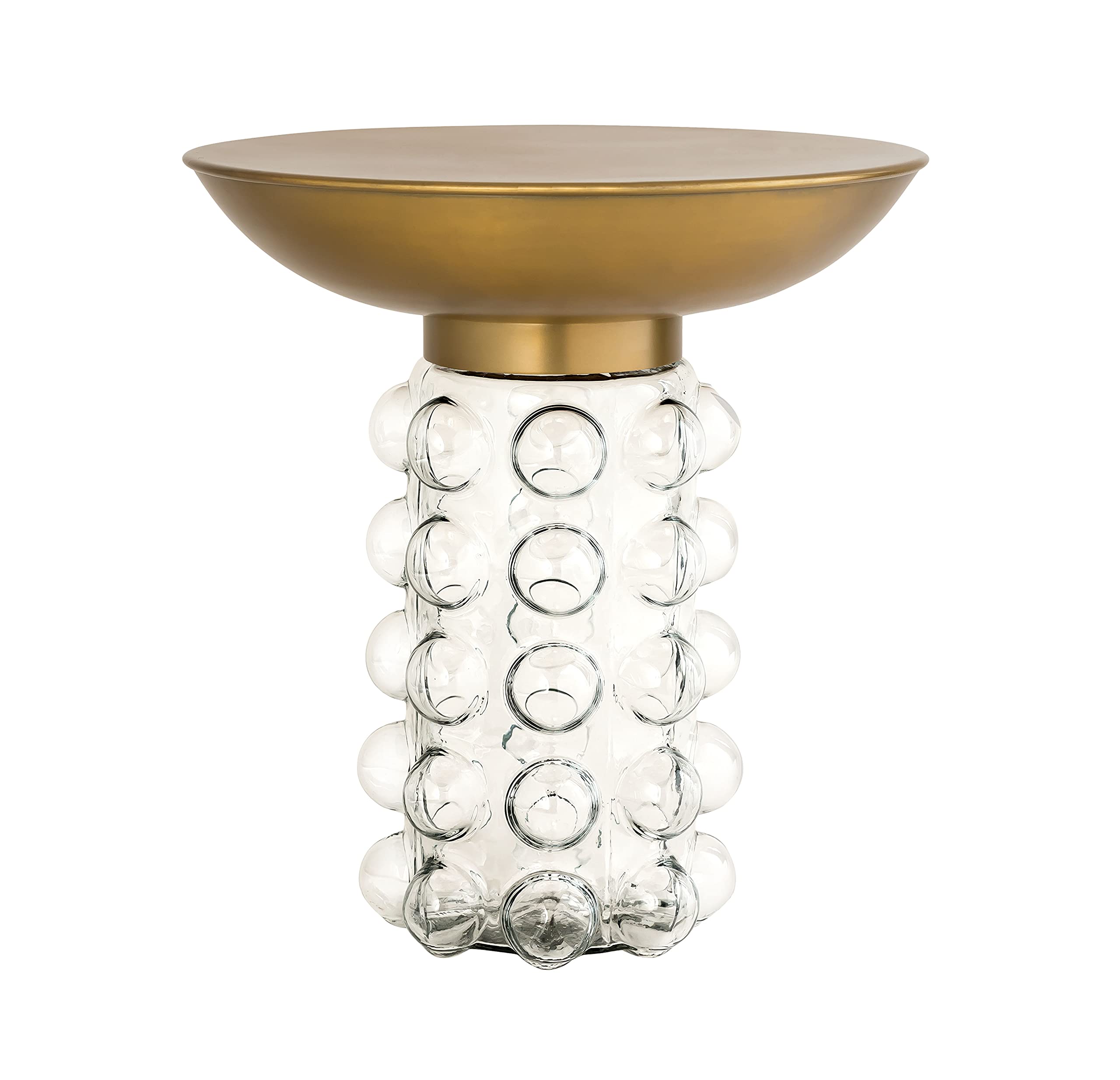 Amazon.com: Tov Furniture Bubble Antique Brass and Transparent
