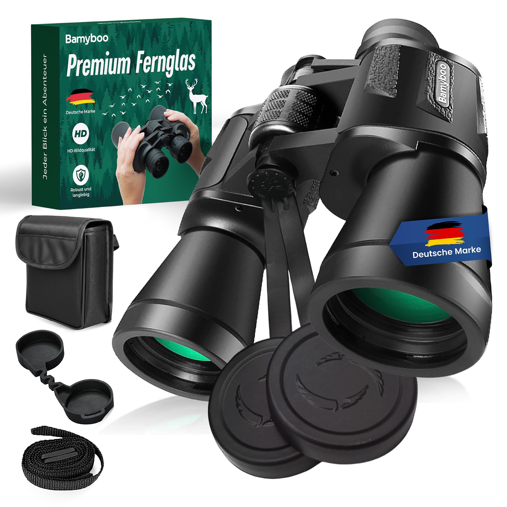 Fernglas – 20x50, Outdoor Fernglas wasserdicht für Erwachsene & Kids