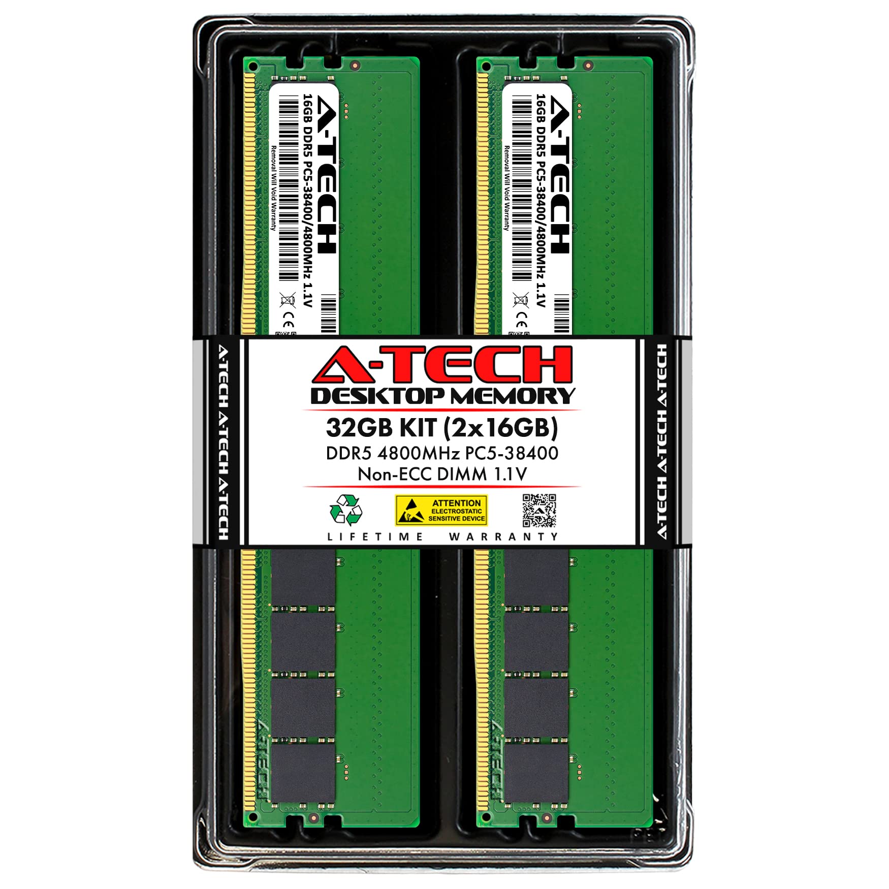 A-Tech 32GB Kit (2x16GB) RAM for Lenovo Legion T5/T5i 26IAB7 Gaming Desktop | DDR5 4800MHz PC5-38400 DIMM 1.1V 288-Pin Non-ECC UDIMM Memory Upgrade-image-43