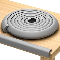 Vista 9 de Protector de borde prémium de 12 pies para bebé, protector de bordes inodoro e impermeable con cinta adhesiva 3M, no tóxico para esquinas y bordes a