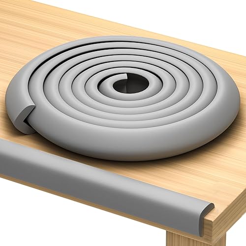 Miniatura 9 de Protector de borde prémium de 12 pies para bebé, protector de bordes inodoro e impermeable con cinta adhesiva 3M, no tóxico para esquinas y bordes a