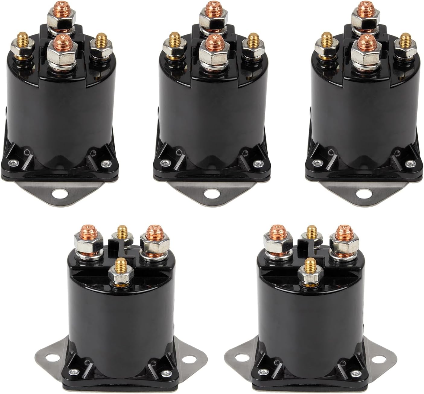 RANSOTO 5Pcs 36V 4 Terminals Solenoids Replace# 8016 Compatible with 1976-1998 Club Car DS Golf Cart