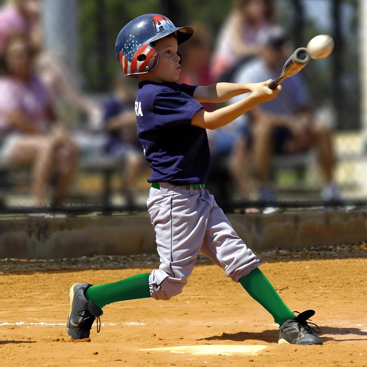 3 Pairs Kids Youth Baseball Socks Cushioned Soccer Football Softball Socks for Boys Girls