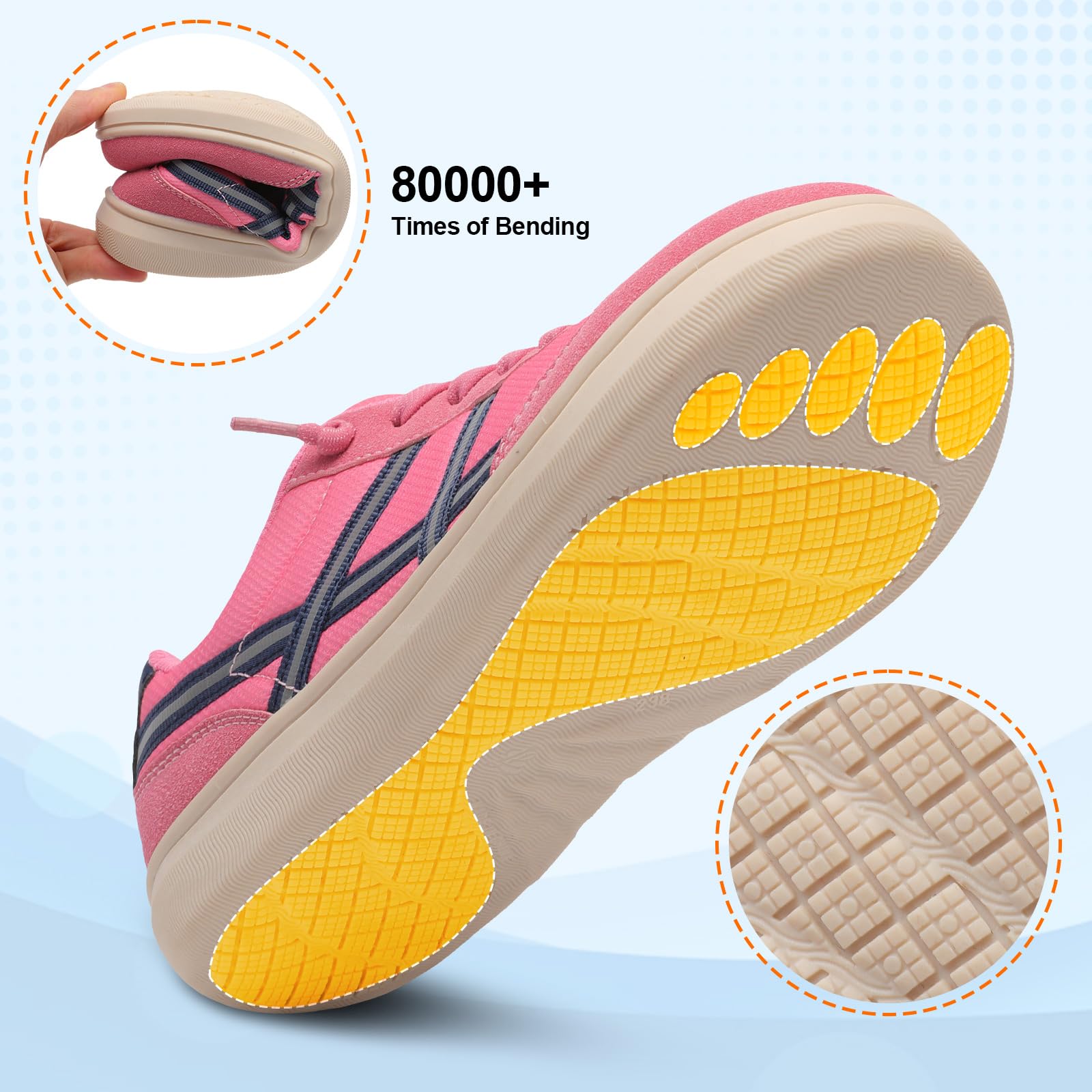 LeIsfIt Women's Barefoot Slip-On Shoes Wide Toe Box Zero Drop Casual Sneakers Non-Slip Breathable Walking Shoes for Tennis Travel & Everyday — view 7