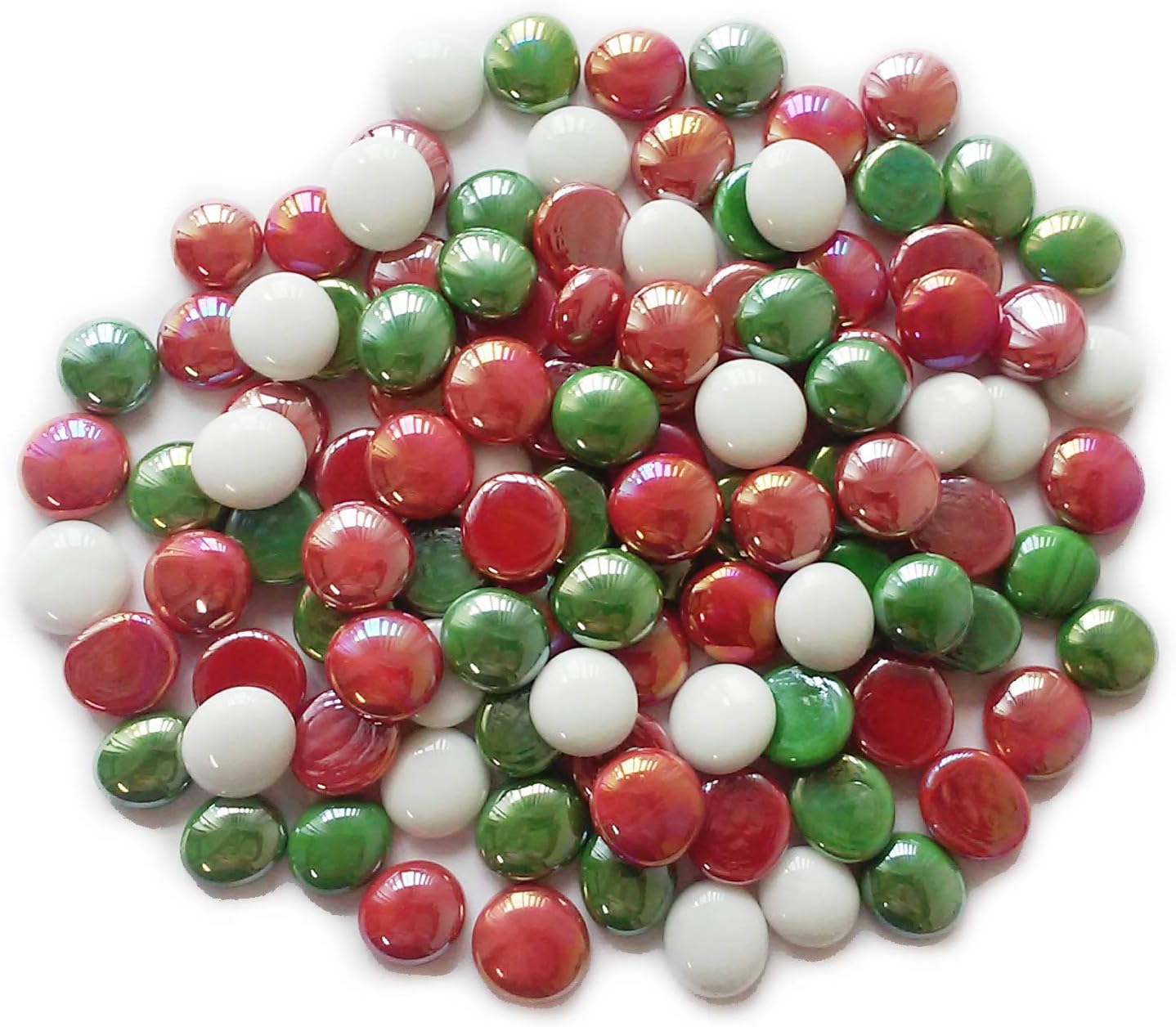 Vase Fillers - Glass Gems (5 LB, Christmas Opal Mix)
