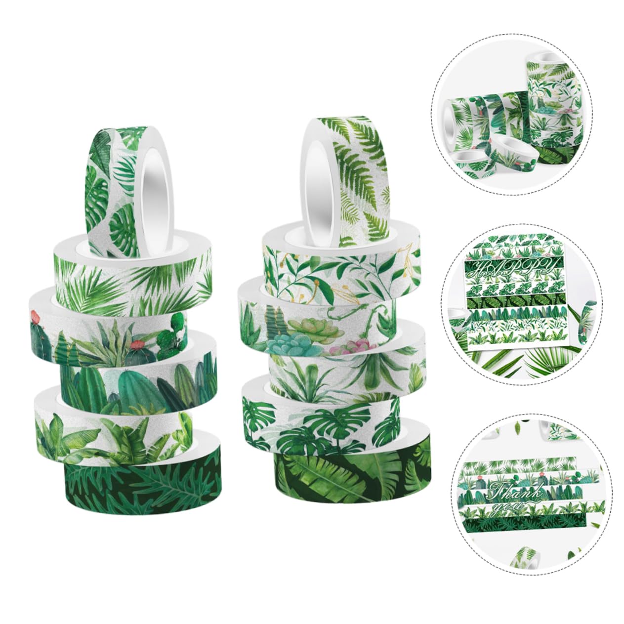 NUOBESTY 48rotoli Adesivo Washi Tape Decorativo Per Per Scrapbooking Pianificazione e Decorazioni Facile Strappare e Usare