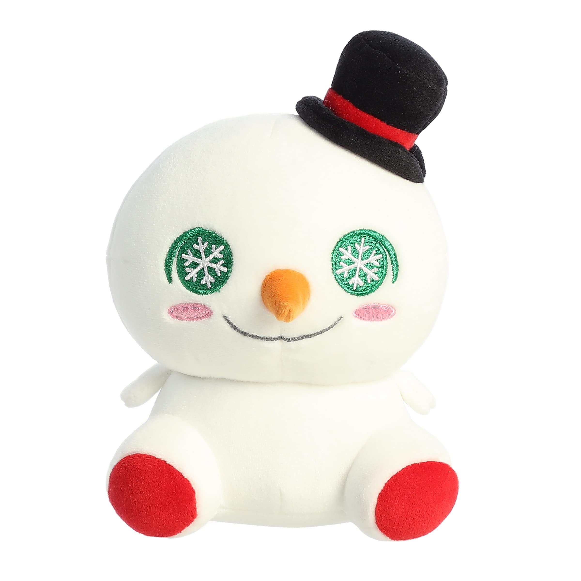 Aurora® Adorable Squishiverse™ Squishy Snowman™ Stuffed Animal - Imaginative Play - Huggable Comfort - White 5.5 Inches