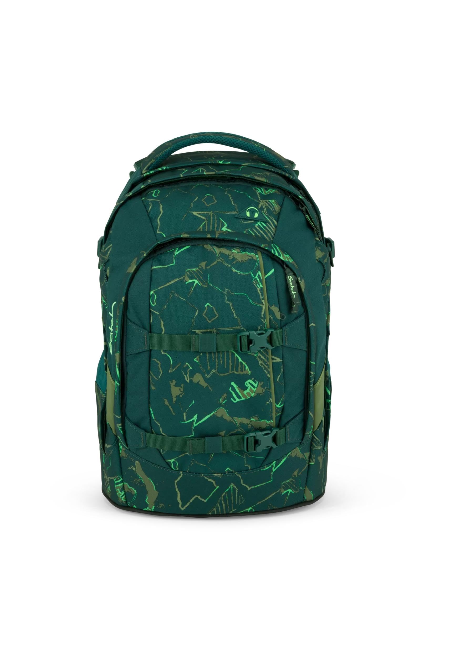 SATCH Green Compass Kinder-Rucksack, 45 cm, 30 Liter, Green Lands