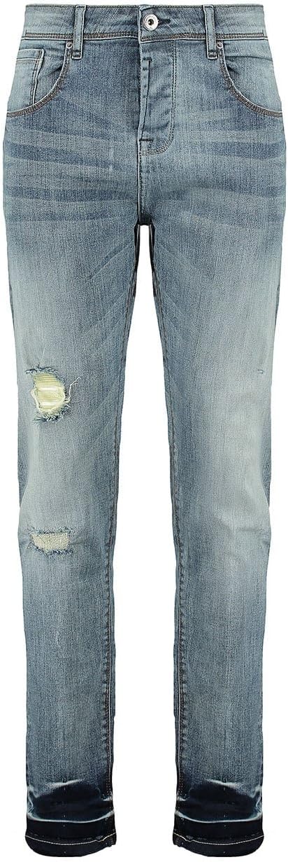 Twisted Soul Mens Contrast Denim Jeans