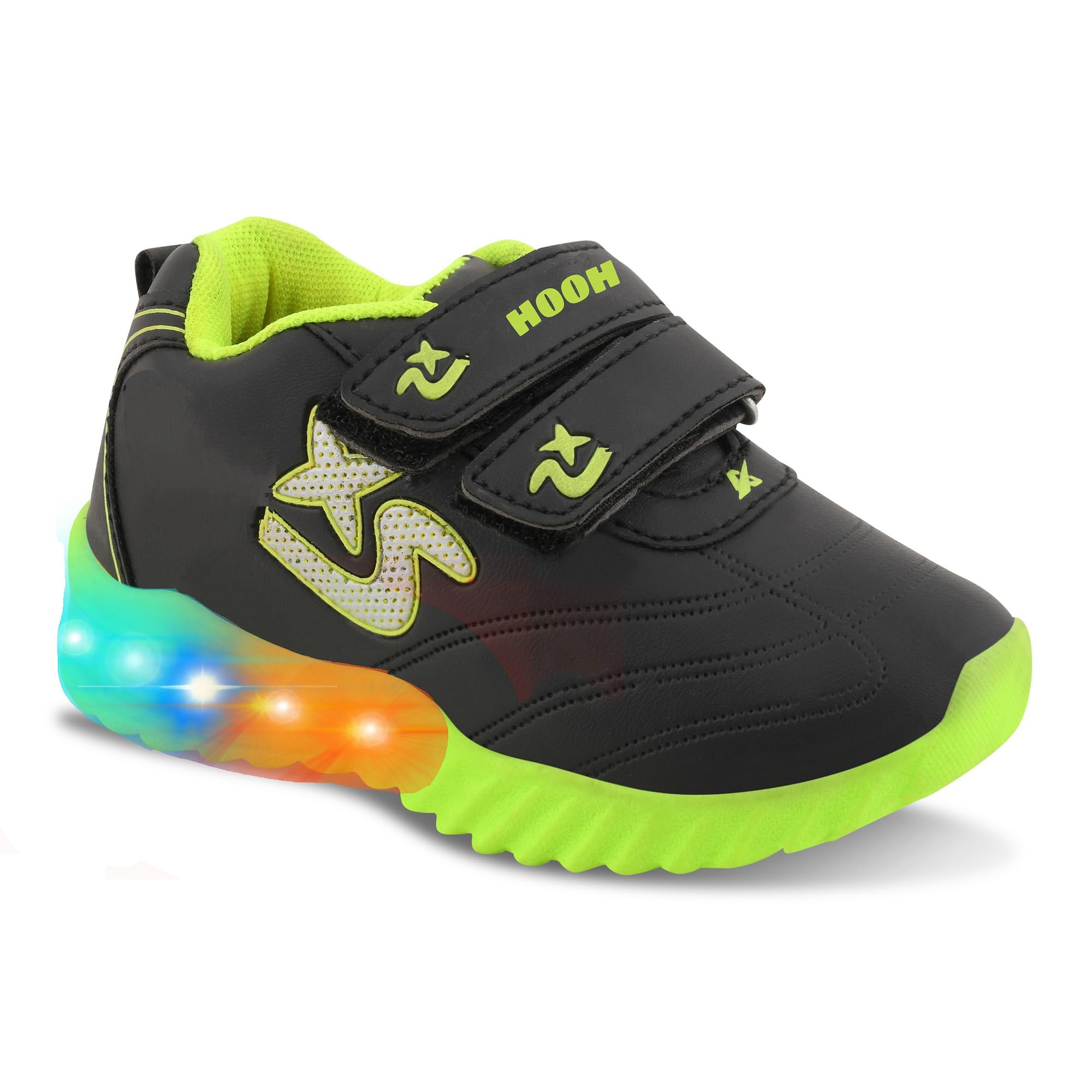BOOMER CUBS Kids Unisex Military Pattern Synthetic Leather LED Shoes for Boys and Girls (Military Green, 2_Point_5_Years) (B08F9TZ7T5) Amazon Price History, Amazon Price Tracker