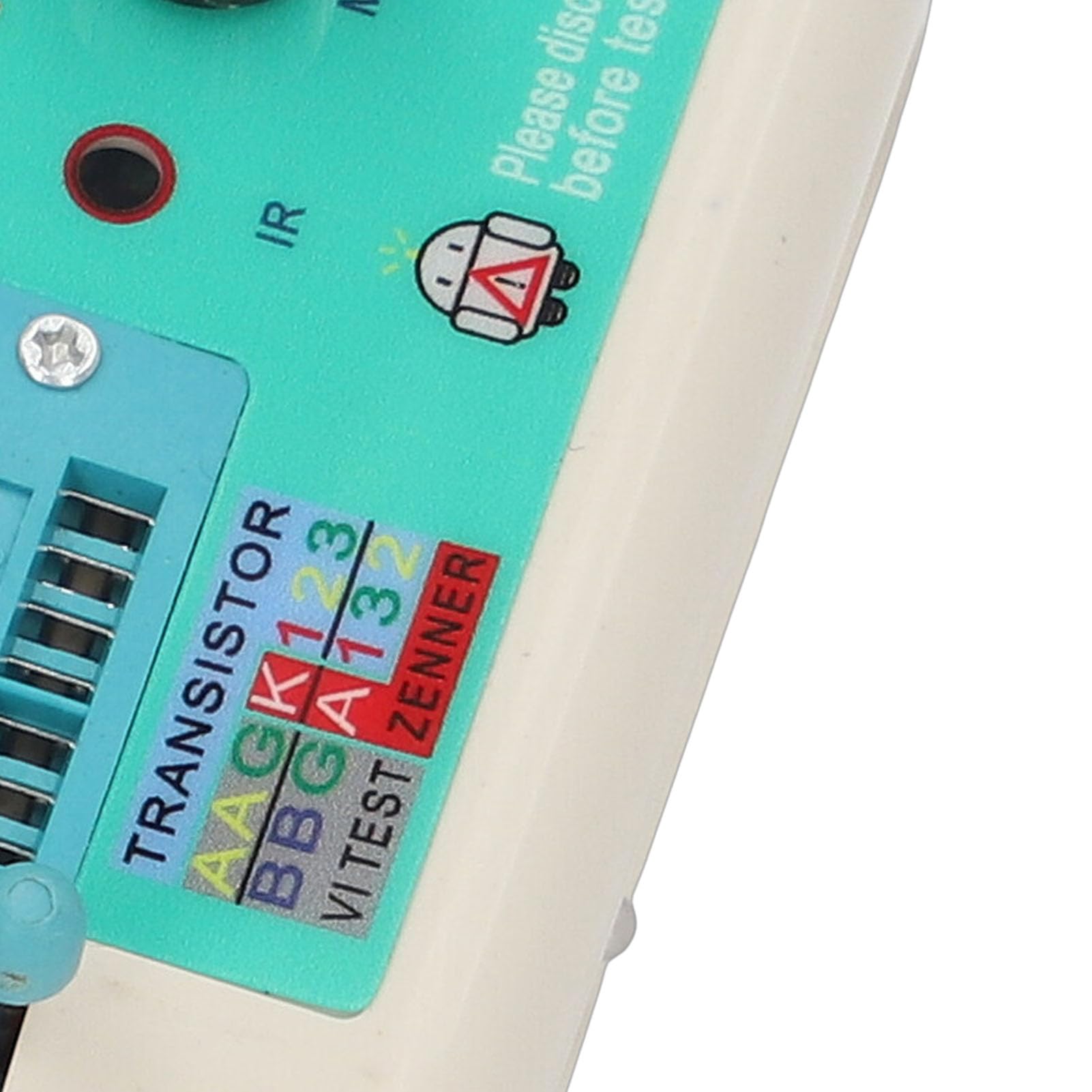 Topiky Curva VI e Tester per Transistor Strumento di Rilevamento Guasti del Circuito Stampato, Tester per Misuratore di Transistor Multifunzione, per Componenti Elettronici SMD, Manutenzione Diagnosi
