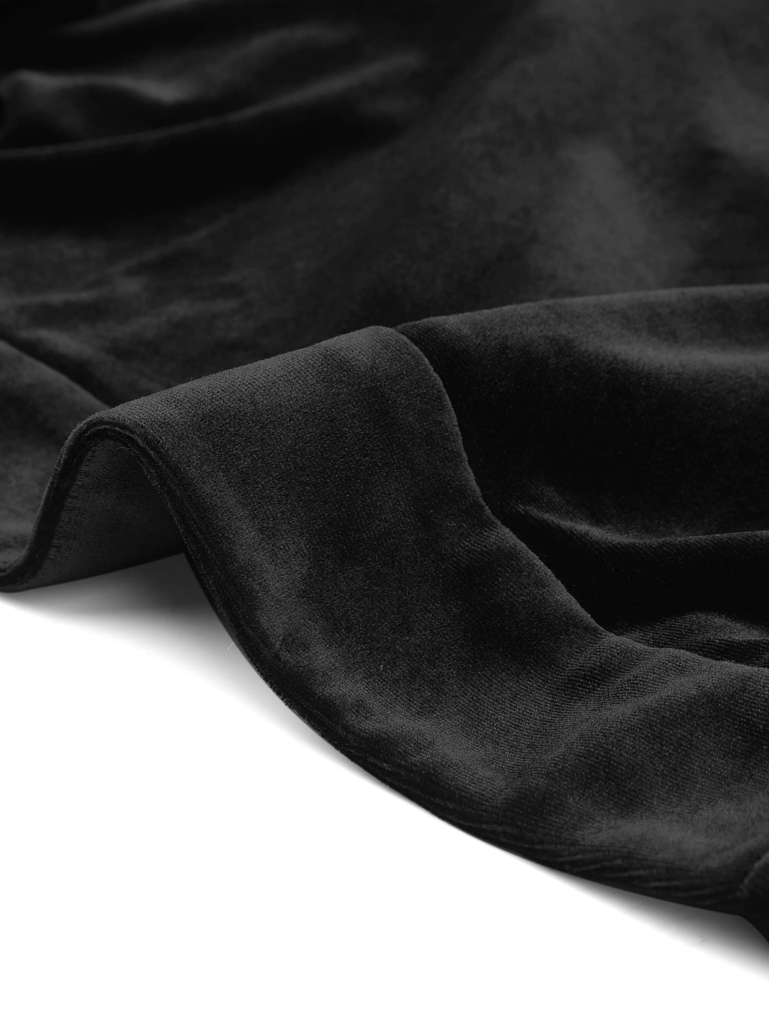 Allegra K Long Sleeve Shrug Top for Women's Lapel Collar Velvet Christmas Open Front Cropped Cardigan