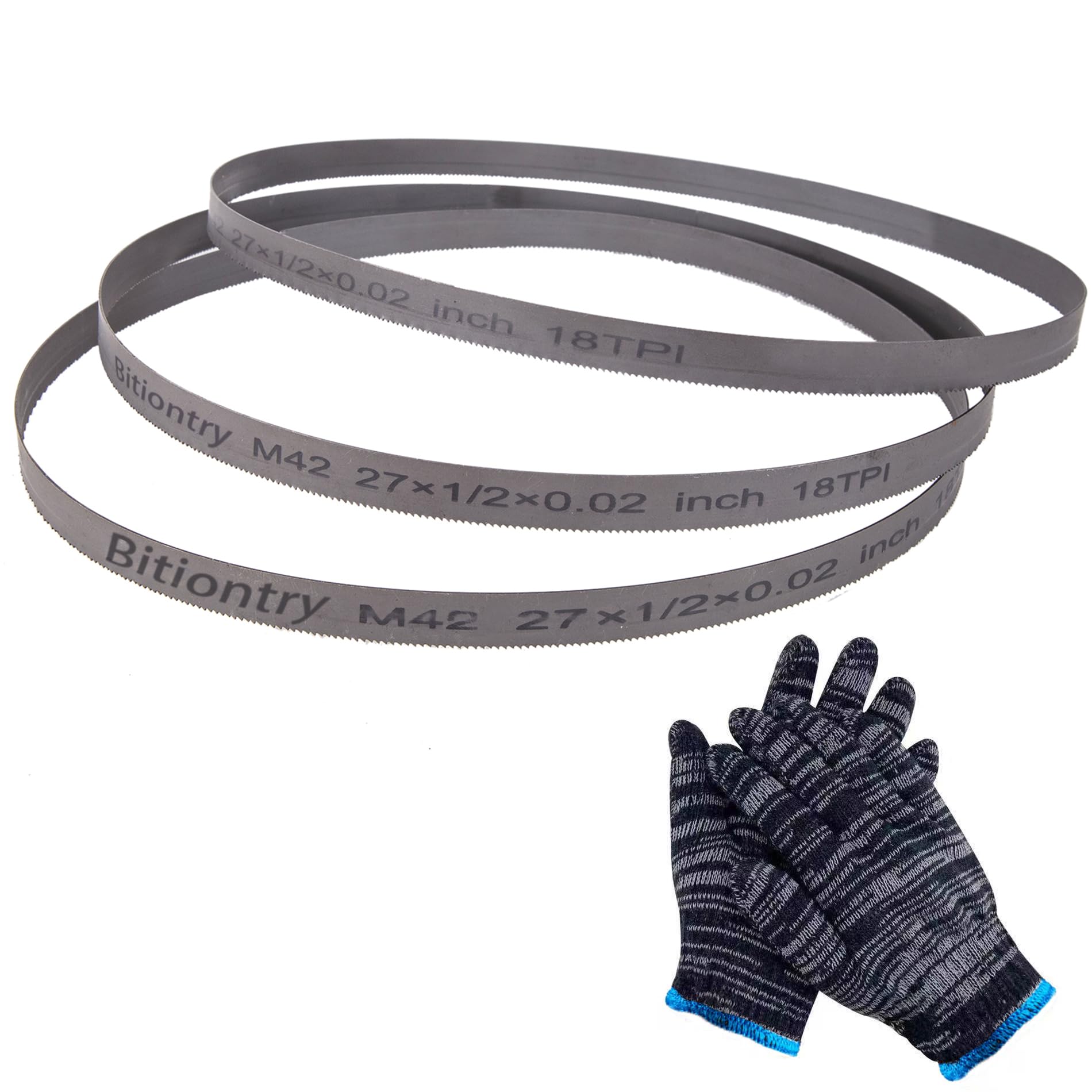 Bitiontry 27 Inch Bandsaw Blades 18 TPI for DeWalt DCS377, Milwaukee 48-39-0572 Portable Band Saw Blade - 3 Pack